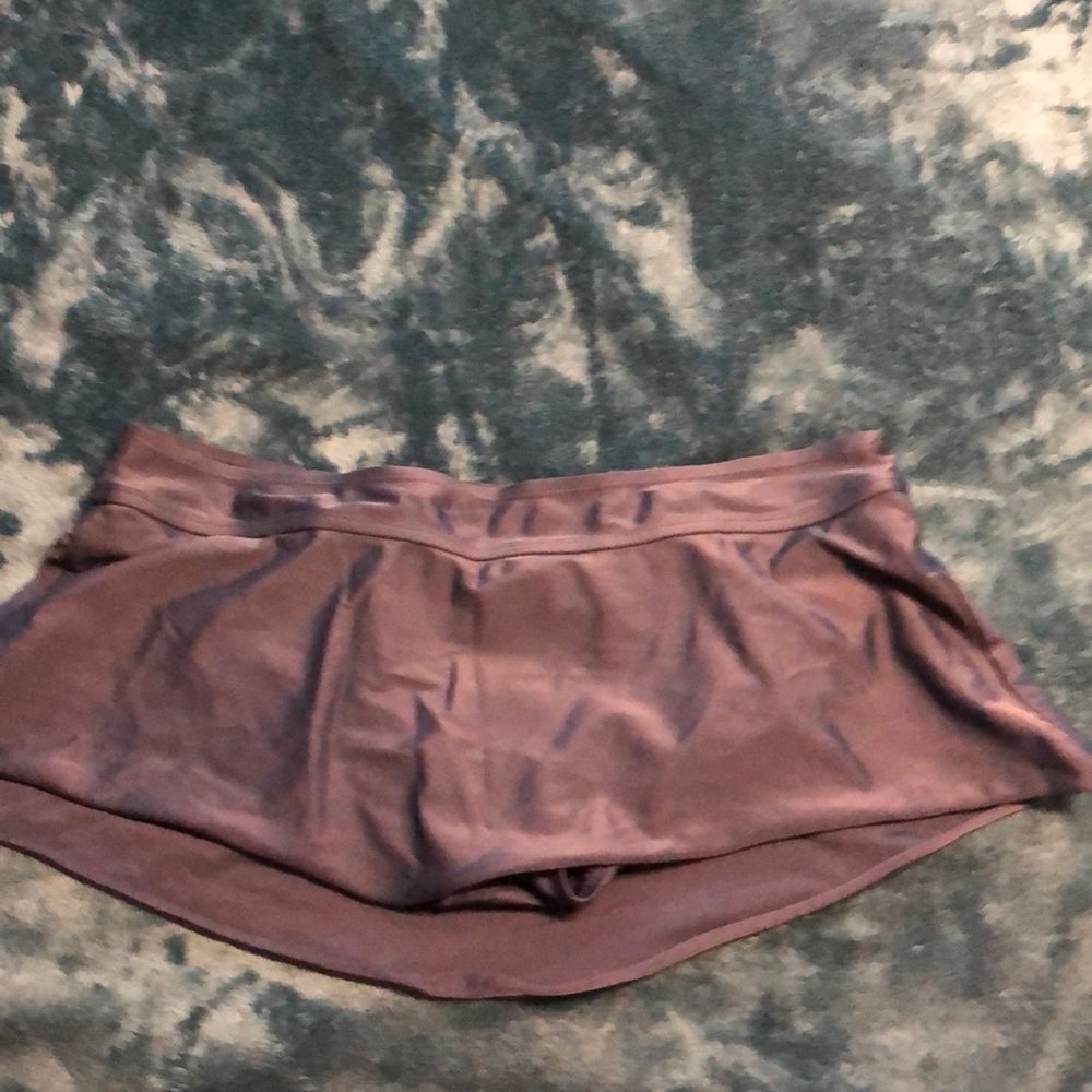 Navy bathing suit skirt